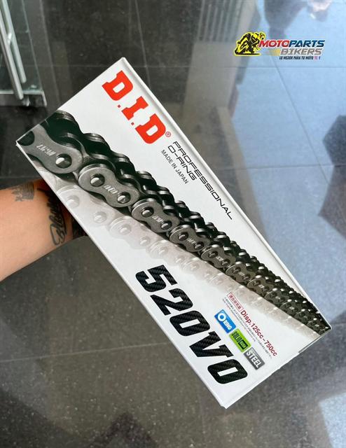Cadena D.I.D VO 520 O-ring — foto real del producto